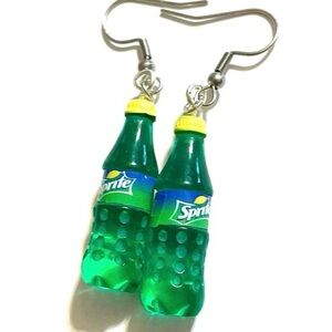 Sprite Soda Bottle Earrings